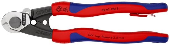 Afbeeldingen van KNIPEX Staaldraadschaar 9562190T 5MM 190MM