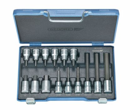 Afbeeldingen van GEDORE Schroevendraaierdopsleutelset ½" 5-17MM 15x