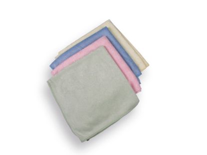 Afbeeldingen van SOLIDE Microvezeldoek set Blauw/Roze/Geel/Groen 4x