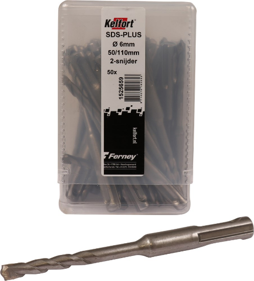 Afbeeldingen van KELFORT Hamerboor SDS-PLUS 2-snijder 6X50/110 50x