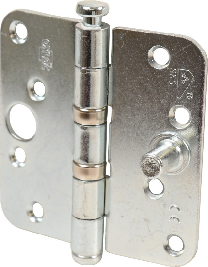 Afbeeldingen van OXLOC Veiligheidskogellagerscharnier EV ronde hoek 89X89MM SKG***