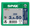 Afbeeldingen van SPAX Spaanplaatschroef verzonkenkop WIROX deeldraad T20 3,5X50MM