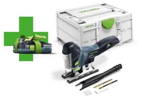 Afbeeldingen van FESTOOL Accu decoupeerzaag PSC420EB-Basic-4,0 CARVEX 18V 4,0Ah in systainer