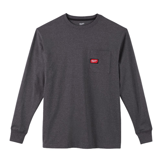 Afbeeldingen van MILWAUKEE Werk T-shirt met lange mouwen WTLSG grijs L