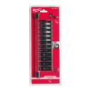 Afbeeldingen van MILWAUKEE Doppenset SHOCKWAVE ¼" lang op rail 12x