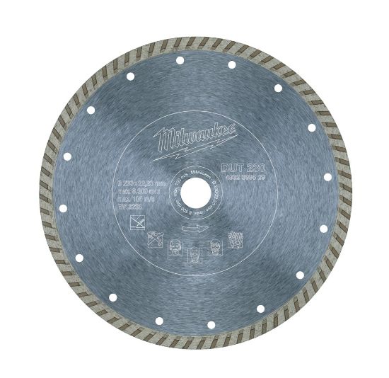 Afbeeldingen van MILWAUKEE Diamantzaagblad natuursteen/keramiek DUT 230X22,23MM