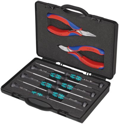 Afbeeldingen van KNIPEX Elektronicatangenset etui 002018 8x