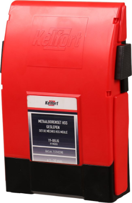Afbeeldingen van KELFORT Metaalborenset HSS geslepen 1-10MM 19x
