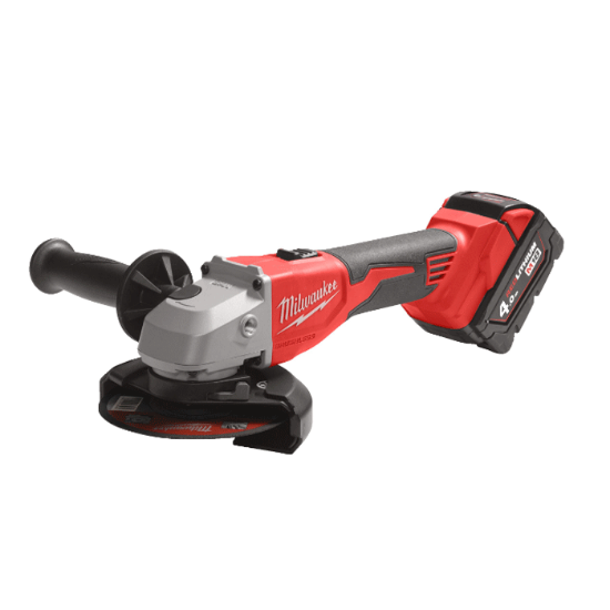 Afbeeldingen van MILWAUKEE Accu haakse slijper M18BLSAG125X-402X 125MM met schuifschakelaar