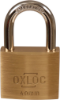 Afbeeldingen van OXLOC Cilinderhangslot EV messing laag 40MM KD40