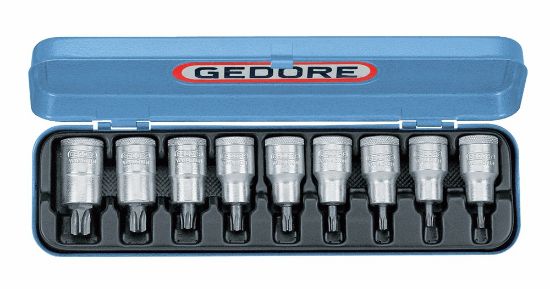 Afbeeldingen van GEDORE Schroevendraaierdopsleutelset ½" TORX T20-60 9x