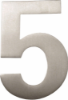 Afbeeldingen van OXLOC Huisnummer RVS cijfer nr. 5