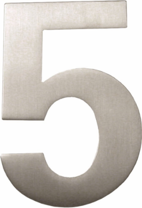 Afbeeldingen van OXLOC Huisnummer RVS cijfer nr. 5