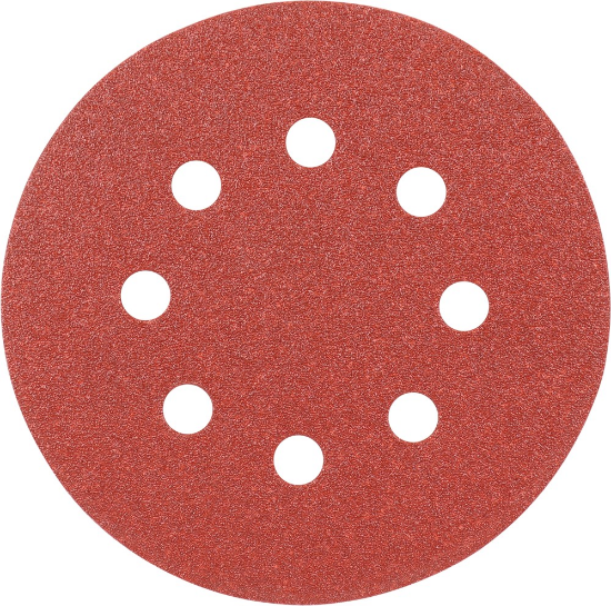 Afbeeldingen van KELFORT Klitschuurschijf rood 8-gat 125MM K120 10x