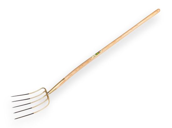 Afbeeldingen van OFFNER Mestvork 5-tands brons met knopsteel 135CM