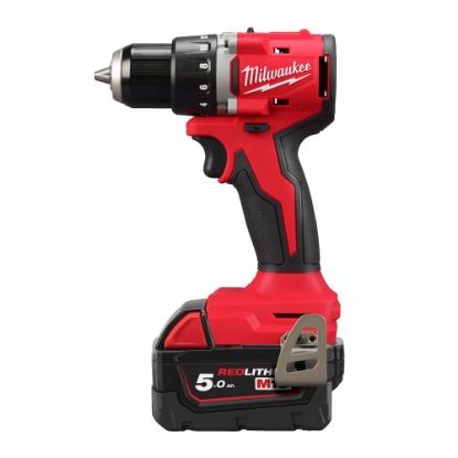 Afbeeldingen van MILWAUKEE Accu boorschroefmachine compact M18BLDDRC-502C 18V 2x 5,0Ah in HD-Box