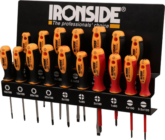Afbeeldingen van IRONSIDE Schroevendraaierset XXL 17x