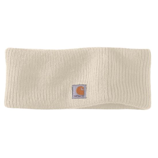Afbeeldingen van CARHARTT Hoofdband ribgebreid dames 105463 oat milk onesize