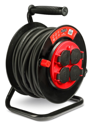 Afbeeldingen van KELFORT Kabelhaspel neopreen H07RN-F3 3X1,5MM² 25M