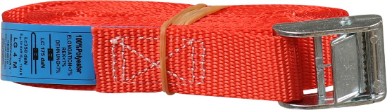Afbeeldingen van KELFORT Spanband rood 25MM 4,0M met klemgesp