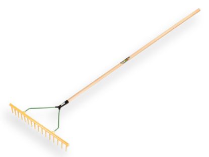 Afbeeldingen van JOST Polyhark recht 16-tands met egaliserestrip en TAUARI steel 160X2,8CM