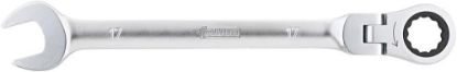 Afbeeldingen van FORUM Ringratelsteeksleutel met scharnierkop 17MM