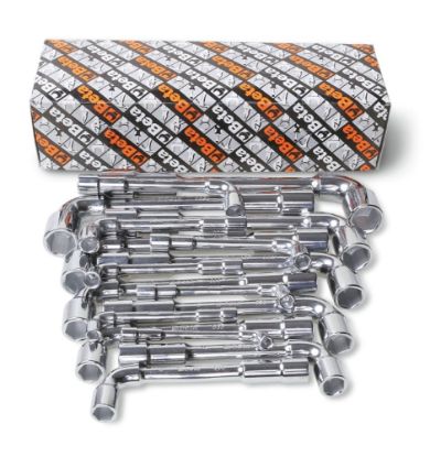 Afbeeldingen van BETA Pijpsleutelset zeskant gebogen 17x 933/S17