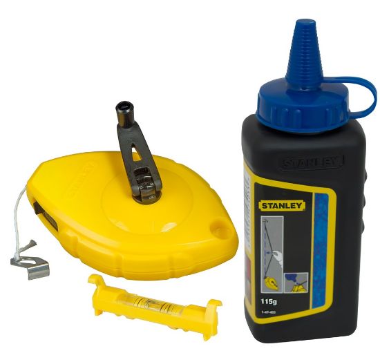 Afbeeldingen van STANLEY Slaglijnmolenkit ABS 30M met slaglijpoeder 115g & lijnwaterpas