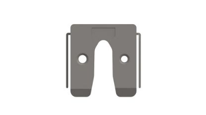 Afbeeldingen van GEBR. BODEGRAVEN Uitvulplaatje KS grijs met stelpootjes 7MM 50X50MM