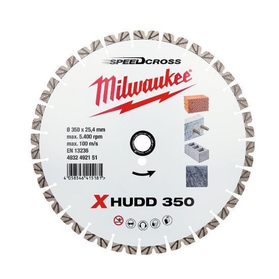 Afbeeldingen van MILWAUKEE Diamantzaagblad SpeedCross Extreme HUDD 350X25,4MM