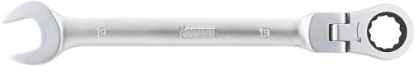 Afbeeldingen van FORUM Ringratelsteeksleutel met scharnierkop 19MM