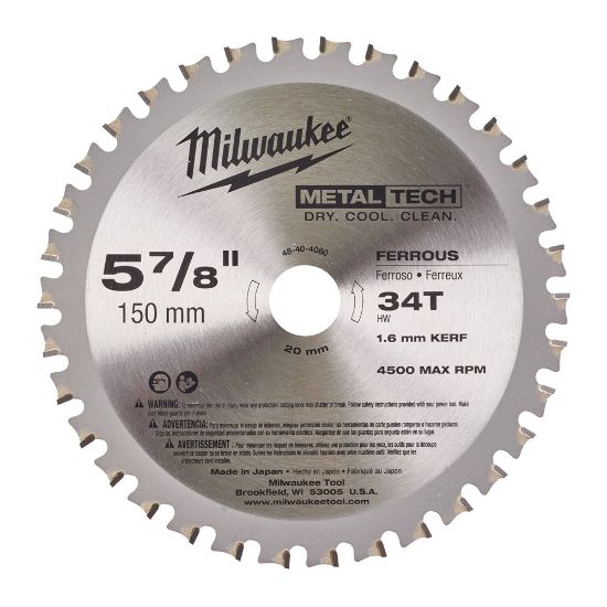 Afbeeldingen van MILWAUKEE Cirkelzaagblad F metaal 150X20X1,6MM 34T