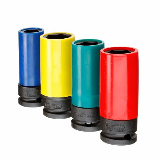 Afbeeldingen van GEDORE Slagmoerdopsleutelset ½" 4x