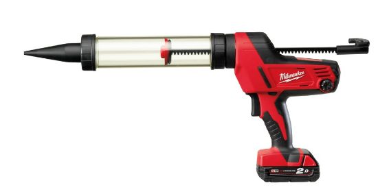 Afbeeldingen van MILWAUKEE Accu heavy duty kit-/lijmpistool C18PCG/400T-201B met 400ML patroonhouder