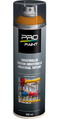 Afbeeldingen van PRO-PAINT Industrie lak / deklaag meloengeel RAL1028 HG 500ML