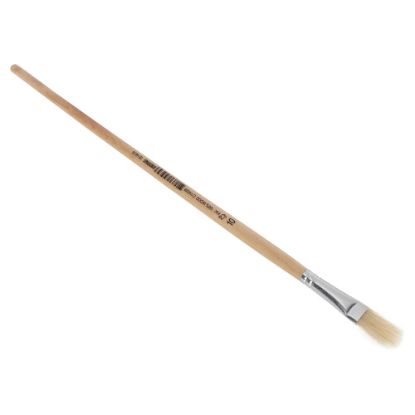 Afbeeldingen van COPENHAGEN PRO Lyonpenseel plat wit Chinees varkenshaar met FSC gelakte steel 10