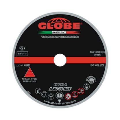 Afbeeldingen van GLOBE Doorslijpschijf G1425 A-30-36-R 230X2,5X22,2MM