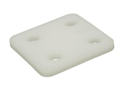 Afbeeldingen van GEBR. BODEGRAVEN Drukplaat KS zonder sleuf transparant 6MM 70X70MM