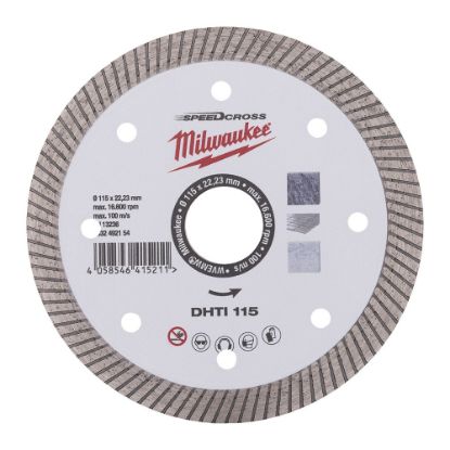 Afbeeldingen van MILWAUKEE Diamantzaagblad SpeedCross DHTI 115X22,23MM