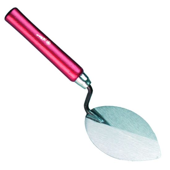 Afbeeldingen van MELKMEISJE Tegeltroffel RVS spits houten greep 160MM