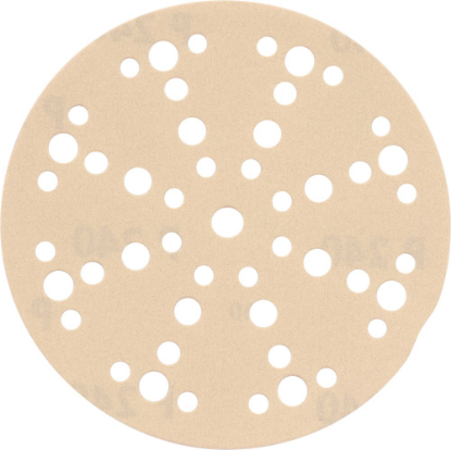 Afbeeldingen van KELFORT Klitschuurschijf wit 49-gat 150MM K240 10x