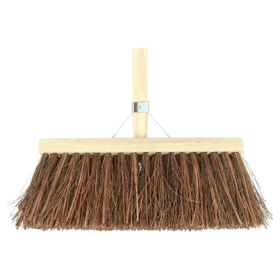 Afbeeldingen van VERO Bezem bassine/stalks 37CM met steel 150X2,8CM