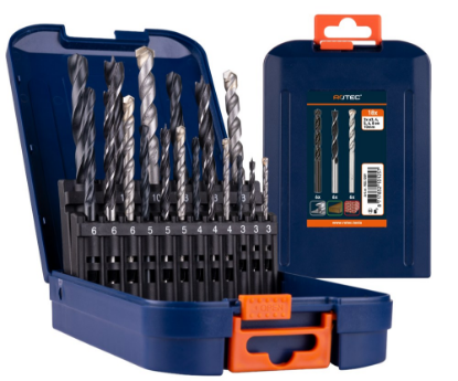 Afbeeldingen van ROTEC Metaalborenset type 100, 225 en 235 18-delig 1-13MM ABS