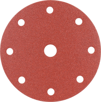 Afbeeldingen van KELFORT Klitschuurschijf rood 9-gat 150MM K120 10x