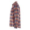 Afbeeldingen van BLÅKLÄDER Overhemd flanel 3299 marineblauw Oranje/XS