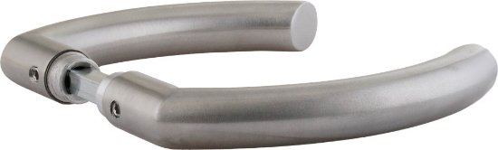 Afbeeldingen van OXLOC Deurkruk gebogen model Culemborg RVS mat 37-42MM