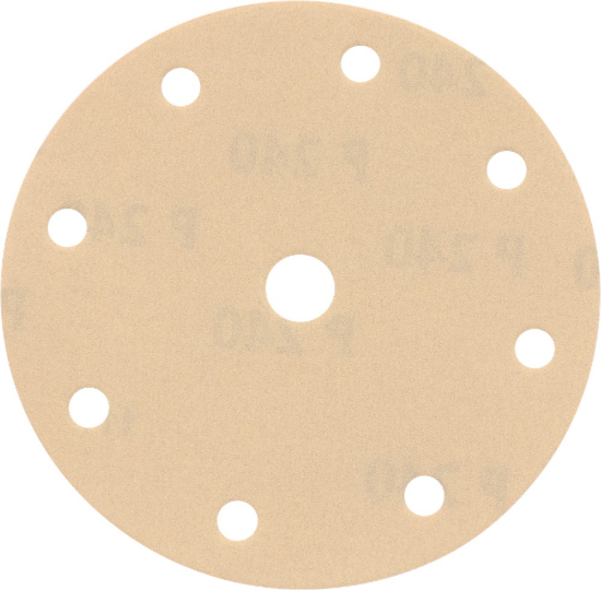 Afbeeldingen van KELFORT Klitschuurschijf wit 9-gat 150MM K240 10x