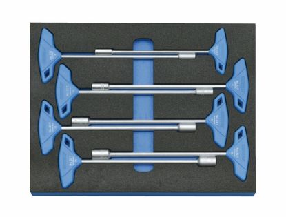 Afbeeldingen van GEDORE Soksleutelset met T-greep in 2/4 CT module 7-x
