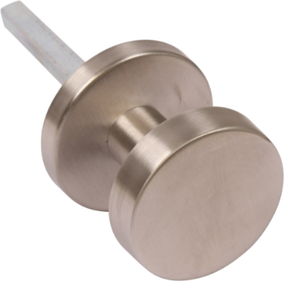 Afbeeldingen van OXLOC Meterkastknop RVS + blind rozet op stalen onderrozet 50MM