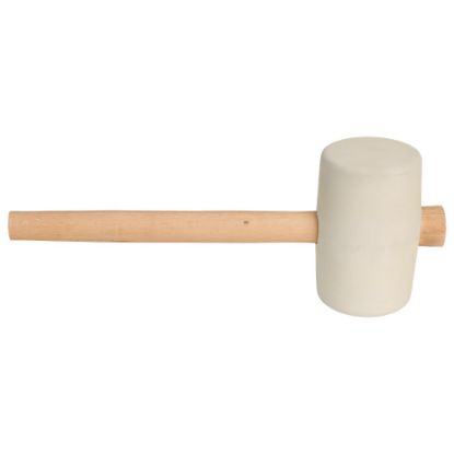 Afbeeldingen van GRIPLINE Rubberhamer nr.4 hard 90 Wit 1350g 85X140MM